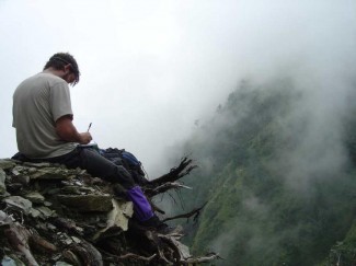 33913577.Paulwritinginhisjournalonacliff-e1266429312440