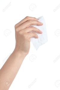 19725786-Woman-hand-holding-a-washcloth-isolated-on-a-white-background--Stock-Photo